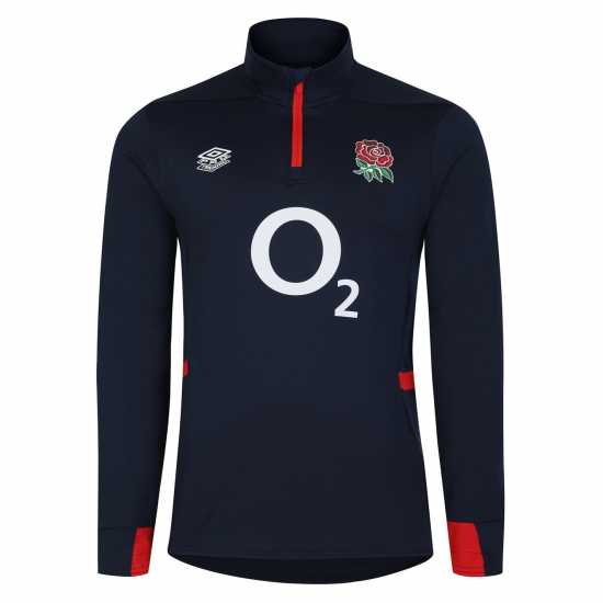 Umbro England Rugby Long Sleeve Junior Training Top – Official Youth Matchwear Нави/Блу/Скрълт Детски полар