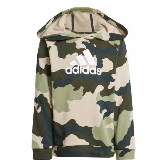 Adidas Essentials Allover Print Hoodie Set Kids Зелена Камуфлаж 