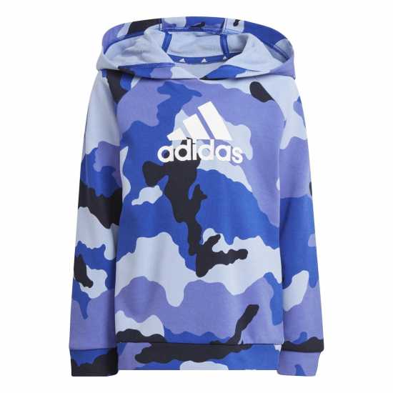 Adidas Essentials Allover Print Hoodie Set Kids Синьо/Бяло Детски спортни екипи