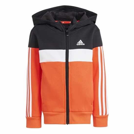 Adidas Kids Tiberio Colorblock Fleece Tracksuit Kids Черно/Червено Детски спортни екипи