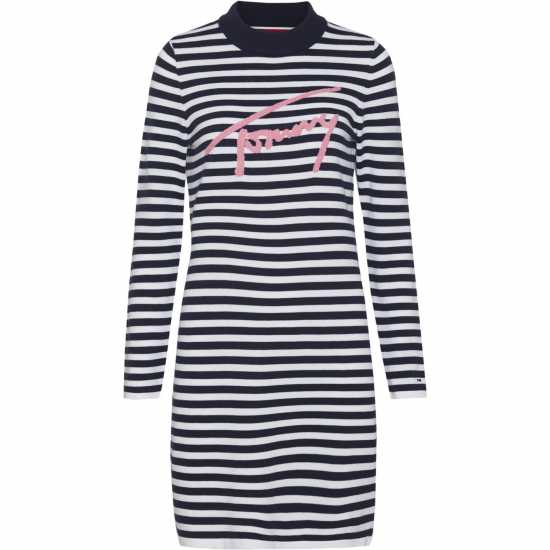 Tommy Hilfiger Рокля На Ивици Tommy Jeans Stripe Dress  