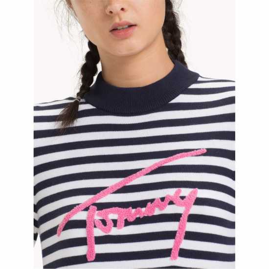 Tommy Hilfiger Рокля На Ивици Tommy Jeans Stripe Dress  