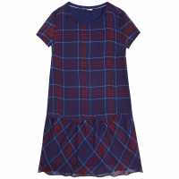 Tommy Jeans Check Peplum Dress  