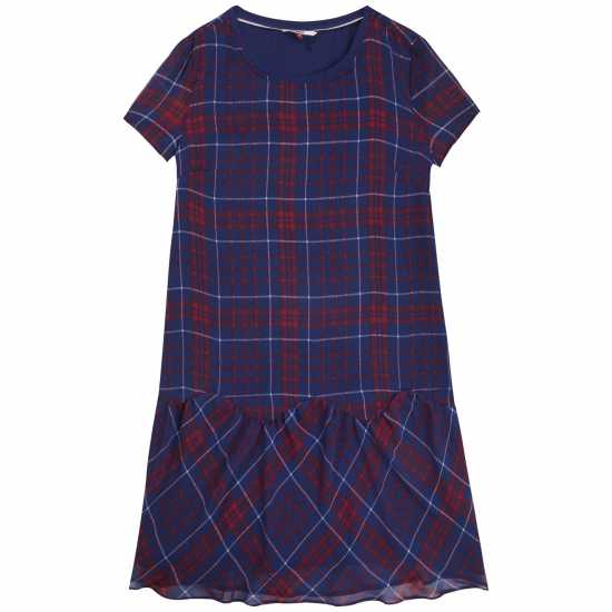 Tommy Jeans Check Peplum Dress  