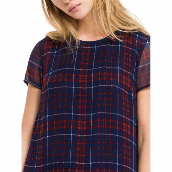 Tommy Jeans Check Peplum Dress  