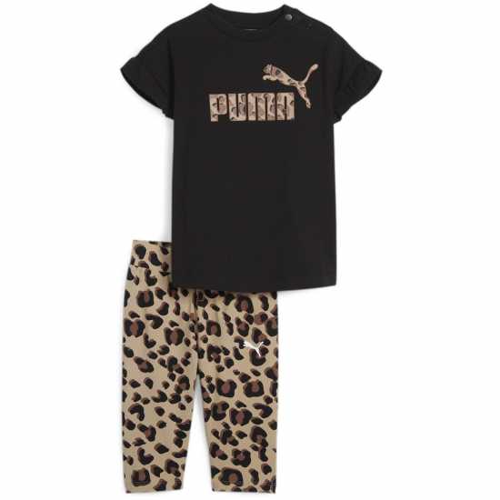 Puma Minicats Animal Legging Set Top And Unisex Kids  Детски клинове