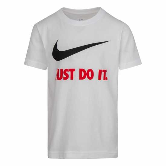 Nike Short Sleeve Tee Infants Бяло (Червено) 