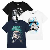 Star Wars T-Shirts 3Pk Трупер Арт Дамски стоки с герои