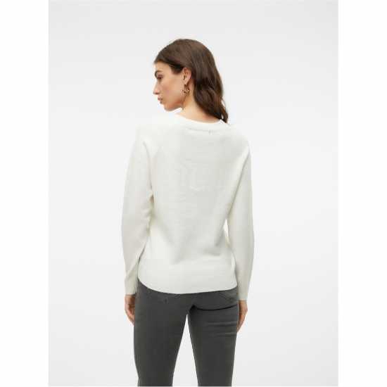 Vero Moda Плетен Пуловер Knitted Pullover Снежана Бяла 