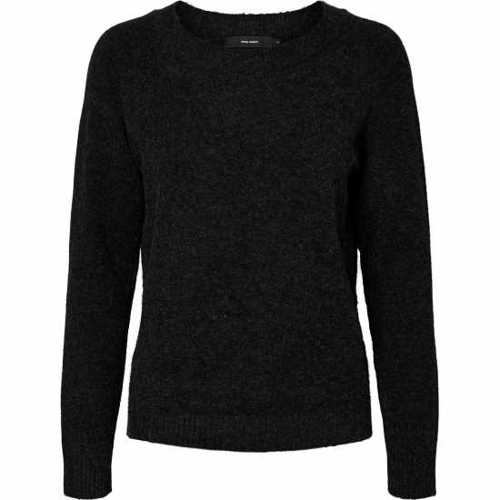 Vero Moda Плетен Пуловер Knitted Pullover Черно Vero Moda