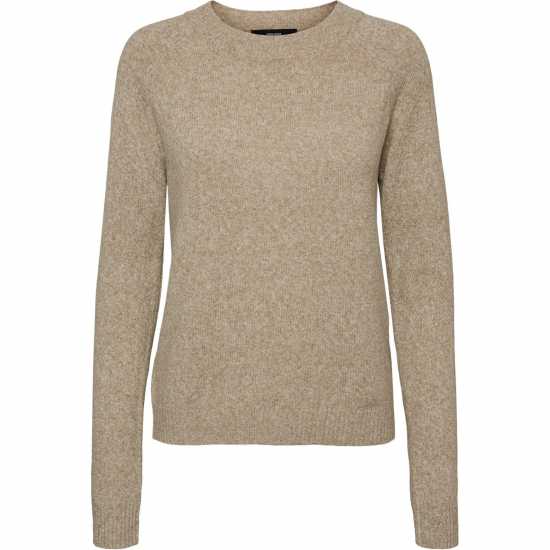 Vero Moda Плетен Пуловер Knitted Pullover Сепия Тон 