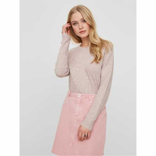 Vero Moda Плетен Пуловер Knitted Pullover Дървена роза Vero Moda