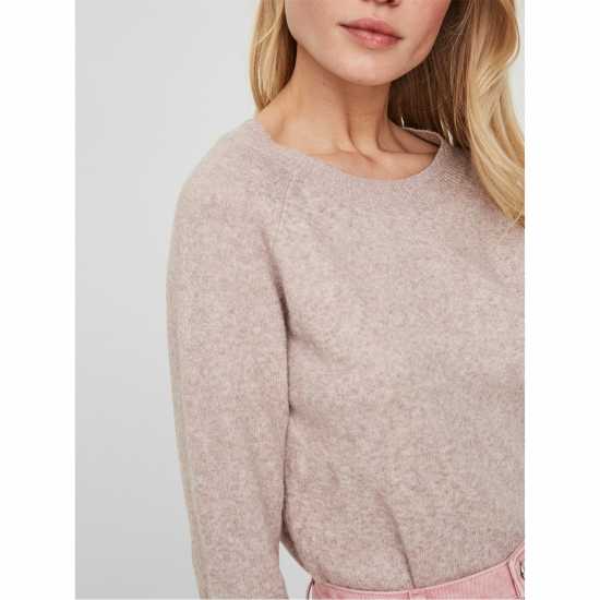 Vero Moda Плетен Пуловер Knitted Pullover Дървена роза Vero Moda