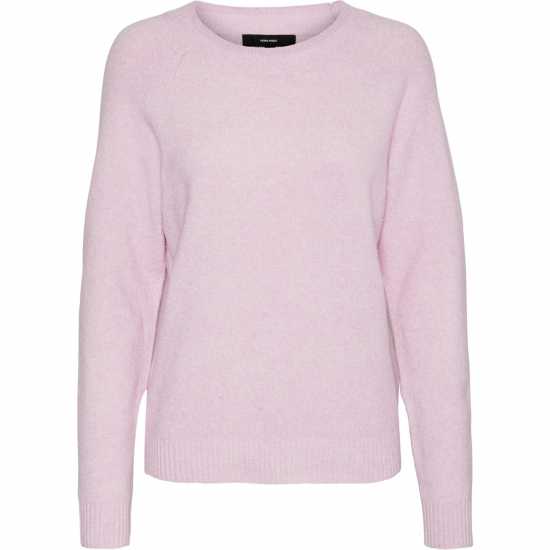 Vero Moda Плетен Пуловер Knitted Pullover Благородно лаванда Vero Moda