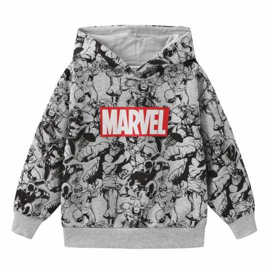 Character Fleece-Lined Hoodie For Boys Марвел Сиво Character Hoodies and Sweatshirts