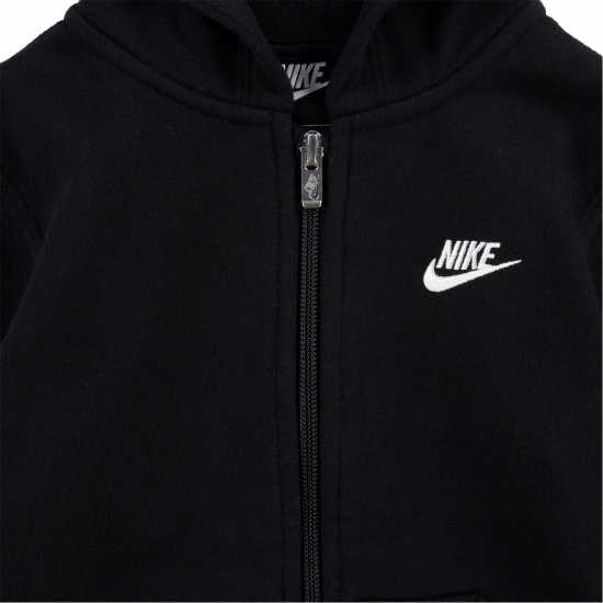 Nike Суитшърт С Цип Момченца Nbr Full Zip Hoody Infant Boys Black Детски суитчъри и блузи с качулки