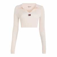 Tommy Jeans Tjw Xs Badge Rib Collar Sweater  