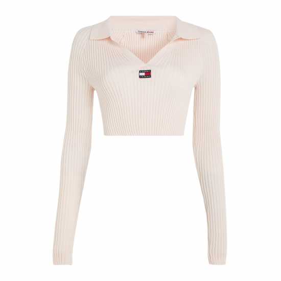 Tommy Jeans Tjw Xs Badge Rib Collar Sweater  