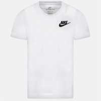 Nike Тениска Малко Момче Nsw Futura T Shirt Infant Boys White 