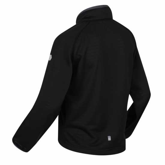 Regatta Шел Яке Junior Highton Lite Ii Softshell Jacket Fleece Unisex Kids Черно Детски полар