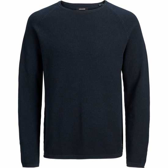 Jack And Jones Hill Crew Knit Sweatshirt Нави блейзър Мъжки пуловери и жилетки