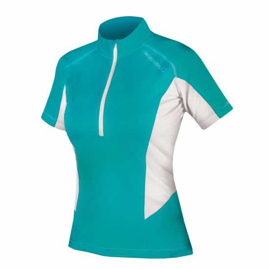 Endura Pulse Short Sleeve Jersey Women's Синьо-зелено Облекло за колоездене