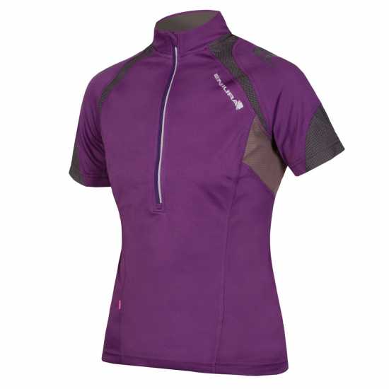 Endura Hummvee II Short Sleeve Jersey Women's Лилаво Облекло за колоездене