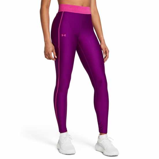 Under Armour Ластичен Клин Heatgear Branded Waistband Leggings Women’S Лилаво Winter Rugby