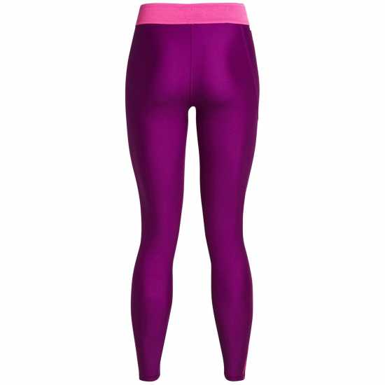 Under Armour Ластичен Клин Heatgear Branded Waistband Leggings Women’S Лилаво Winter Rugby