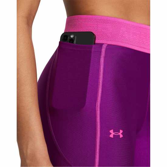 Under Armour Ластичен Клин Heatgear Branded Waistband Leggings Women’S Лилаво Winter Rugby