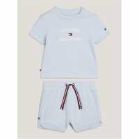 Tommy Hilfiger Tommy Tee Shrt Set In42 Бризи Синьо 