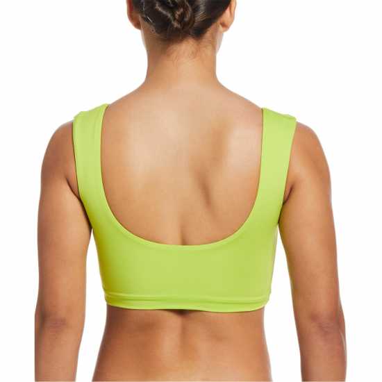 Nike Essentials Swim Crop Top Атомно зелено 