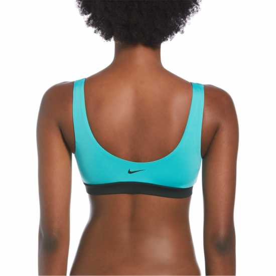 Nike Multi Logo Bikini Top Womens Washed Teal Дамски бански