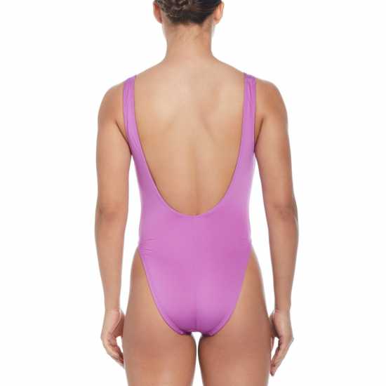 Nike Sneakerkini U-Back One-Piece Swimsuit Womens Фуксия Мечта Дамски бански