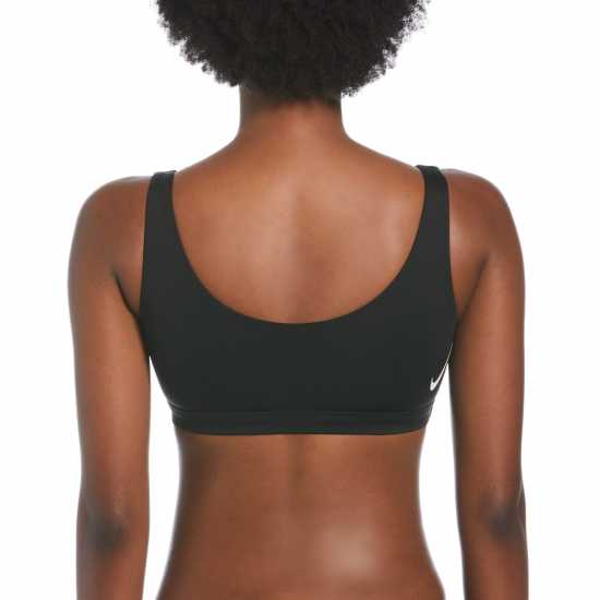 Nike Swim Sneakerkini Scoop Neck Bikini Top Womens Черно Дамски бански