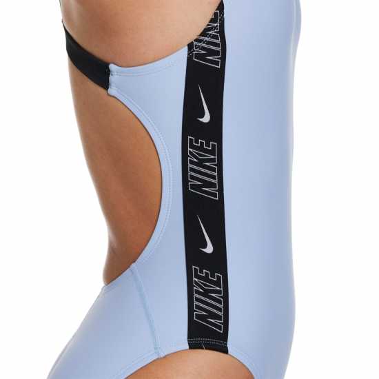 Nike Fusion Logo Tape Fastback Swimsuit Womens  Дамски бански