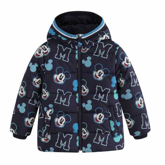 Character Подплатено Палто Дечица Padded Coat Infant Boys Мики Маус Character Coats and Jackets