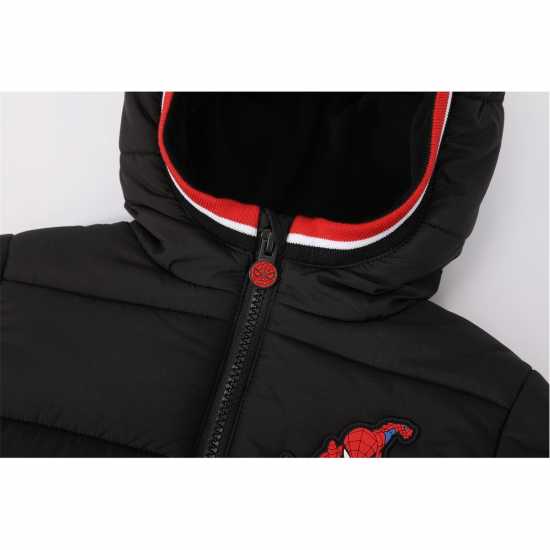 Character Подплатено Палто Дечица Padded Coat Infant Boys Спайдърмен 