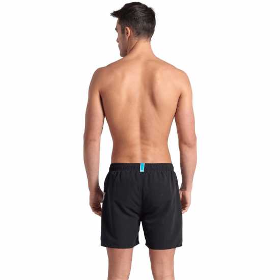 Мъжки Плувни Шорти Arena Fundamentals Logo Swim Shorts Mens Черно Бяло Мъжки къси панталони