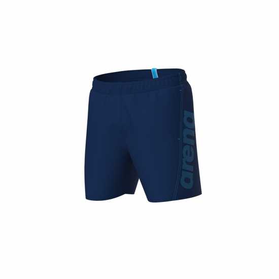 Мъжки Плувни Шорти Arena Fundamentals Logo Swim Shorts Mens Тъмносиньо Тюркоаз Мъжки къси панталони