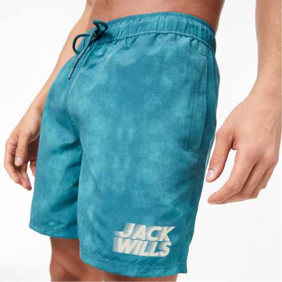 Jack Wills Uneven Dye Swim Shorts  Мъжки къси панталони