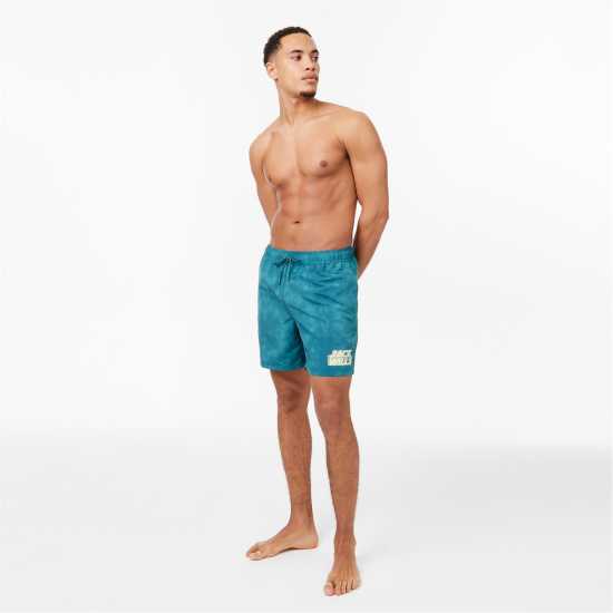 Jack Wills Uneven Dye Swim Shorts  Мъжки къси панталони