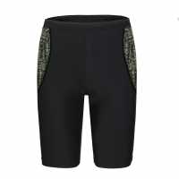 Slazenger Мъжки Плувен Клин Splice Swim Jammers Mens Черно/Зелено Мъжки плувни шорти и клинове