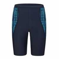 Slazenger Мъжки Плувен Клин Splice Swim Jammers Mens Морско синьо/Турко Мъжки плувни шорти и клинове