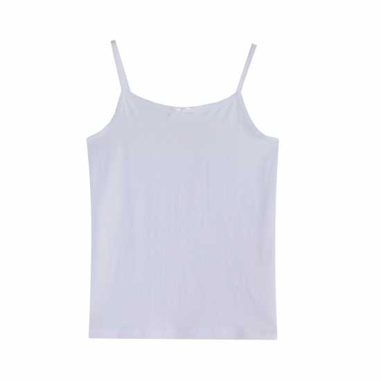 Be You Girls Pack Of 5 Basic Cami Vest White  Детски потници