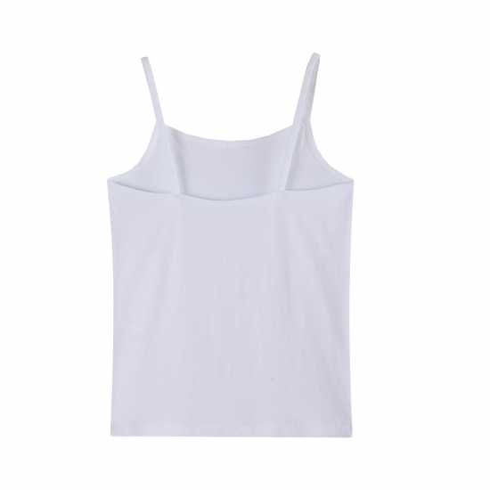 Be You Girls Pack Of 5 Basic Cami Vest White  Детски потници