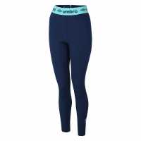 Umbro Favourite Leggings Womens Морска синьо/Циан Дамско трико и клинове