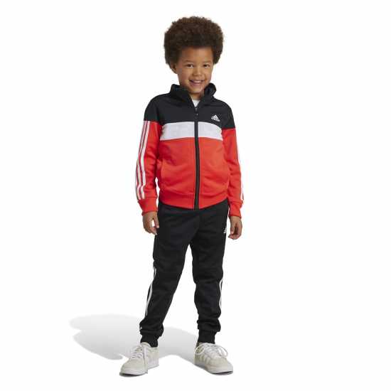 Adidas Tiberio 3-Stripes Colorblock Shiny Track Suit Kids  Детски спортни екипи