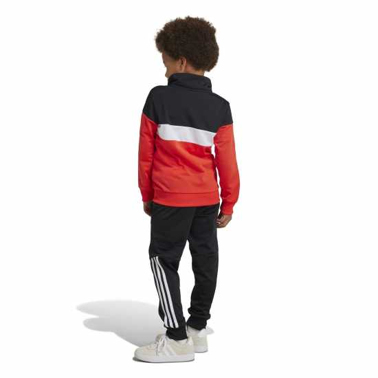 Adidas Tiberio 3-Stripes Colorblock Shiny Track Suit Kids  Детски спортни екипи