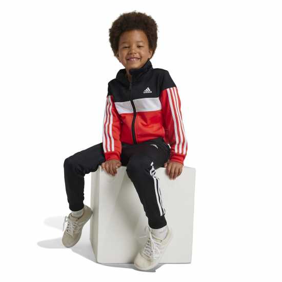 Adidas Tiberio 3-Stripes Colorblock Shiny Track Suit Kids  Детски спортни екипи